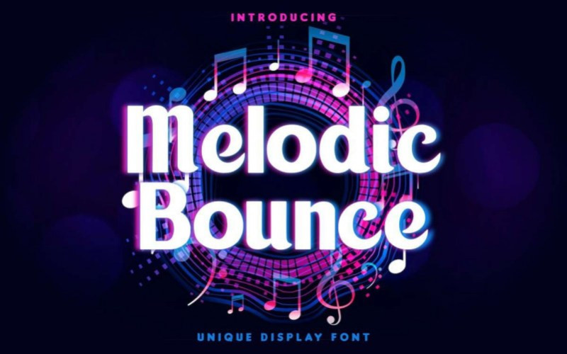 Melodic Bounce Sans Serif Font