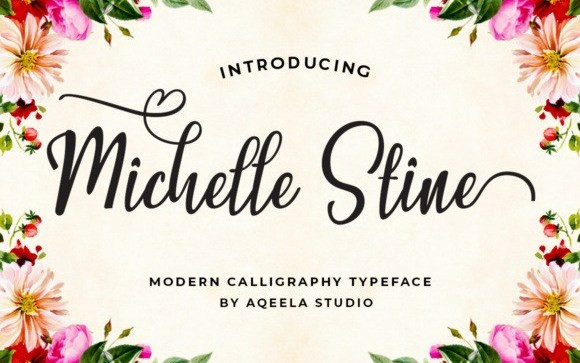 Michelle Stine Calligraphy Font