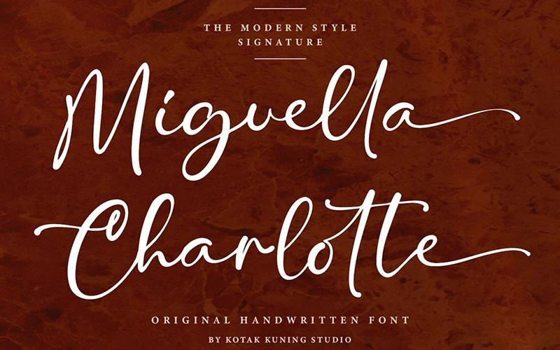 Miguella Charlotte Script Font