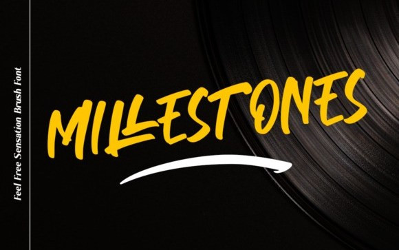 Millestones Brush Font