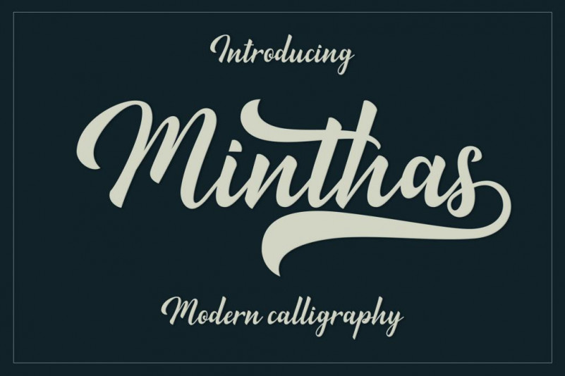 Minthas Calligraphy Font