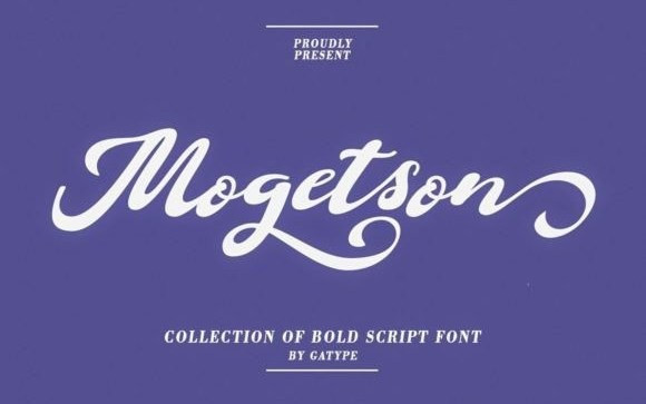 Mogetson Calligraphy Font