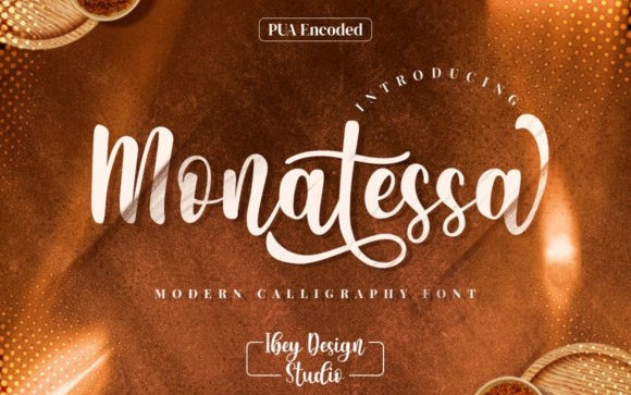 Monatessa Calligraphy Font