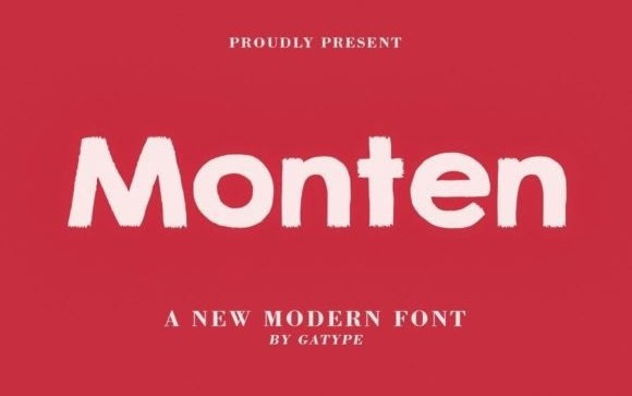 Monten Display Font