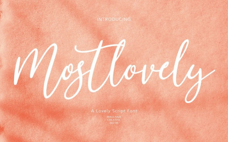 Mostlovely Handwritten Font