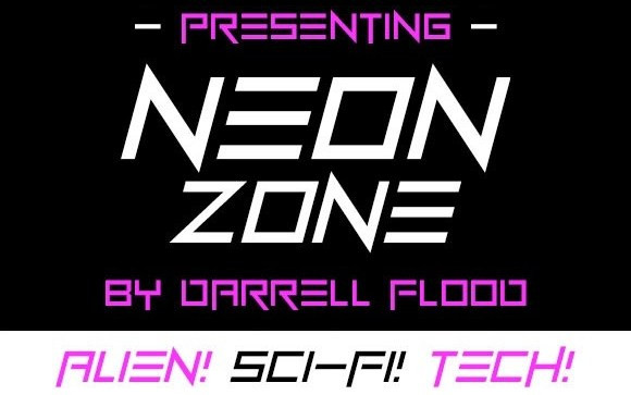 Neon Zone Display Font