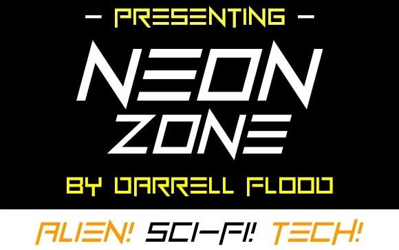 Neon Zone Display Font