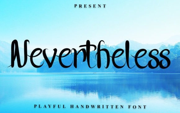 Nevertheless Script Font