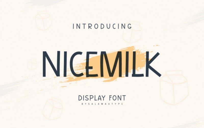 Nicemilk Display Font