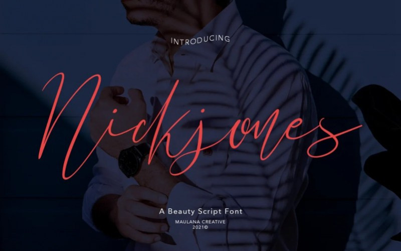 Nickjones Handwritten Font