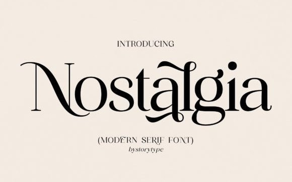 Nostalgia Serif Font