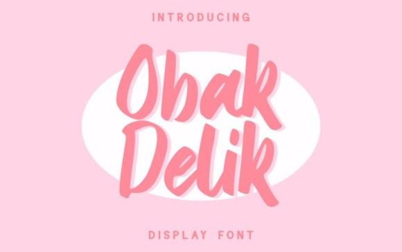 Obak Delik Brush Font