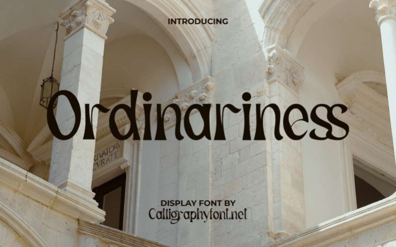 Ordinariness Font