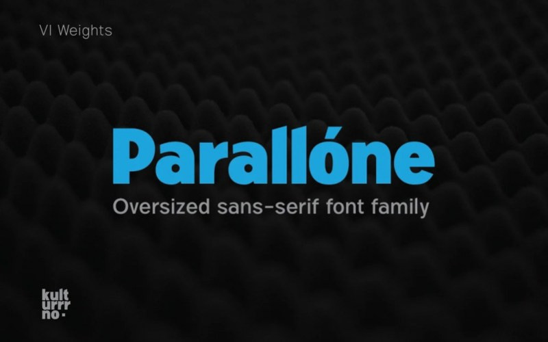 Parallone Sans Serif Font