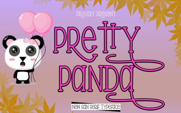 Pretty Panda Display Font