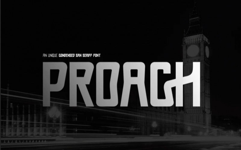 Proach Display Font