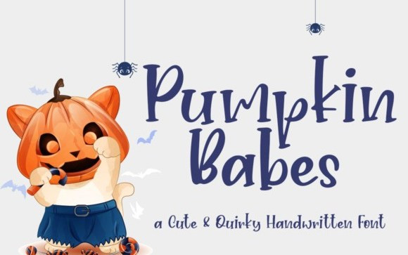 Pumpkin Babes Display Font