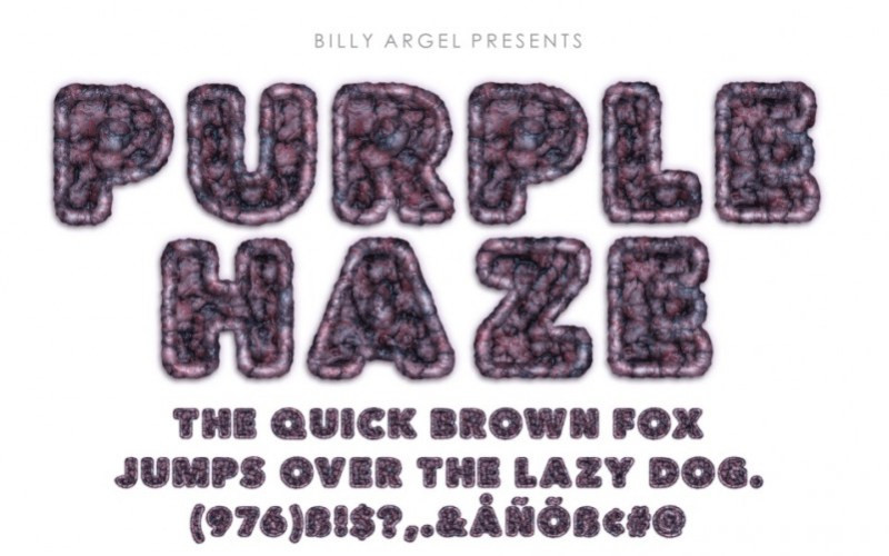 PURPLEHAZE Display Font