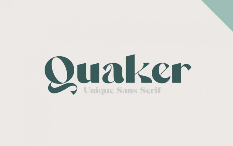 Quaker Display Font