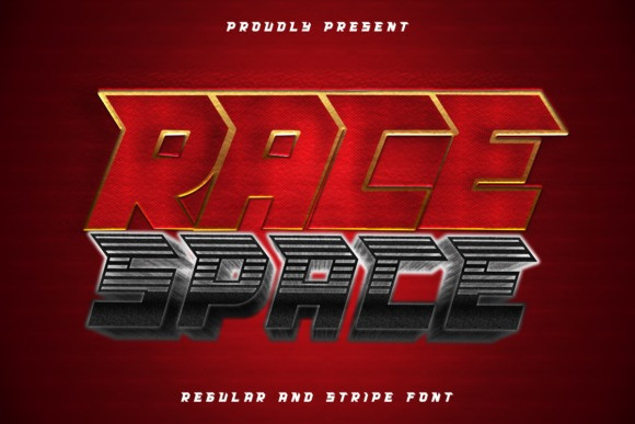 Race Space Display Font