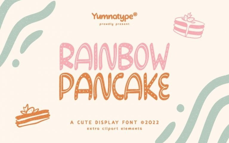 Rainbow Pancake Display Font