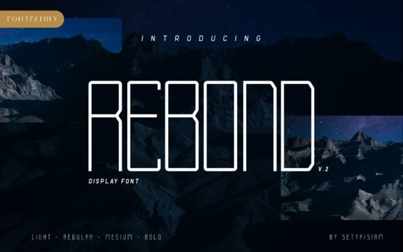 Rebond Display Font