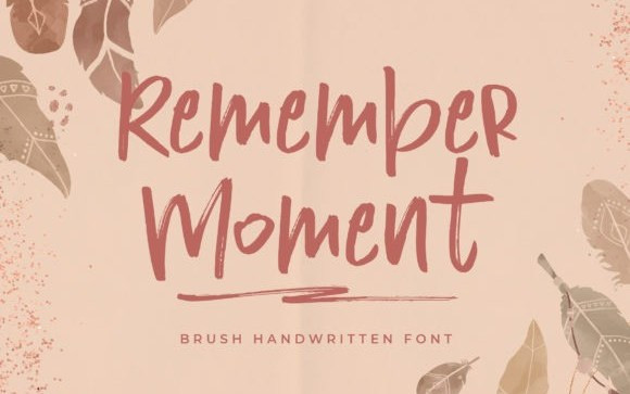 Remember Moment Brush Font