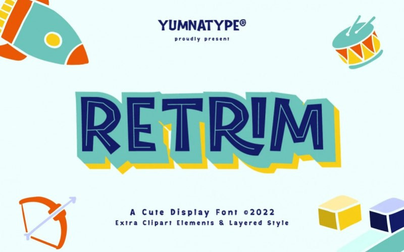 Retrim Display Font