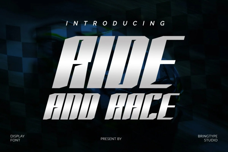 Ride And Race Display Font