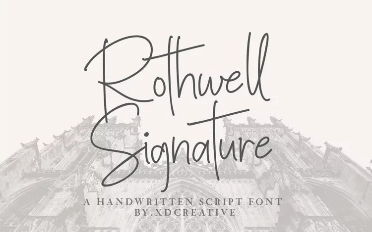 Rothwell Signature Script Font