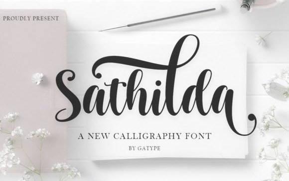 Sathilda Calligraphy Font