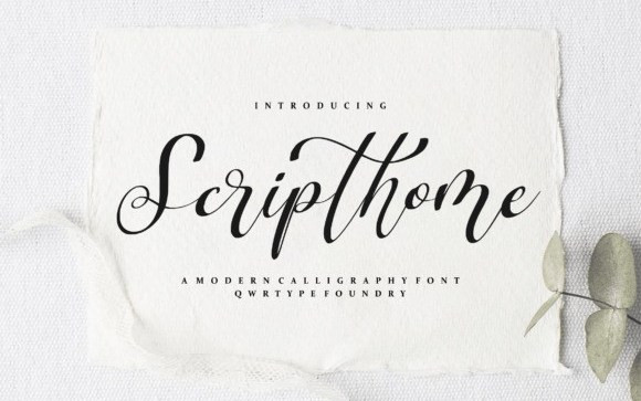 Scripthome Calligraphy Font