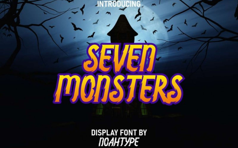 Seven Monsters Display Font