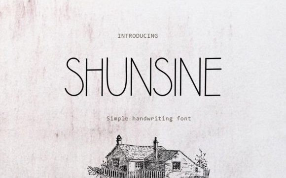 SHUNSINE Display Font