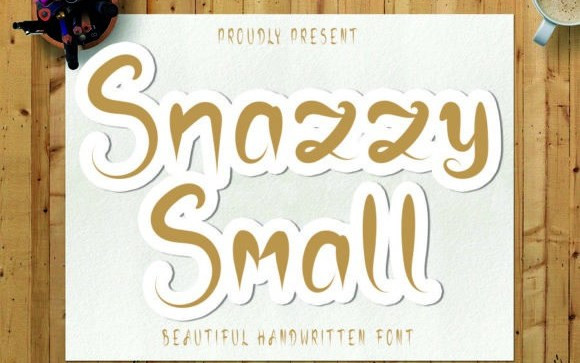 Snazzy Small Script Font