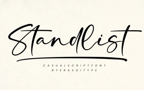 Standlist Handwritten Font