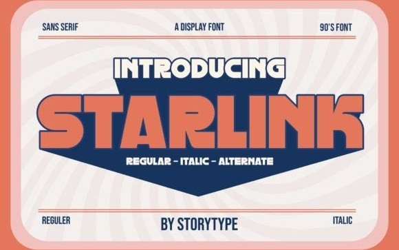 STARLINK Sans Serif Font