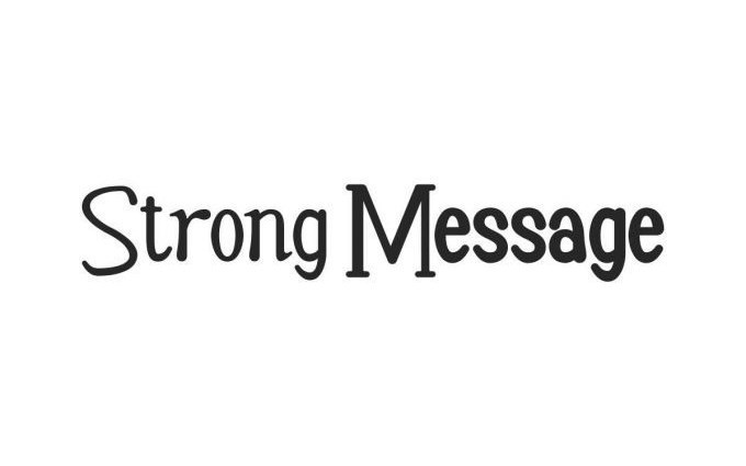 Strong Message Display Font