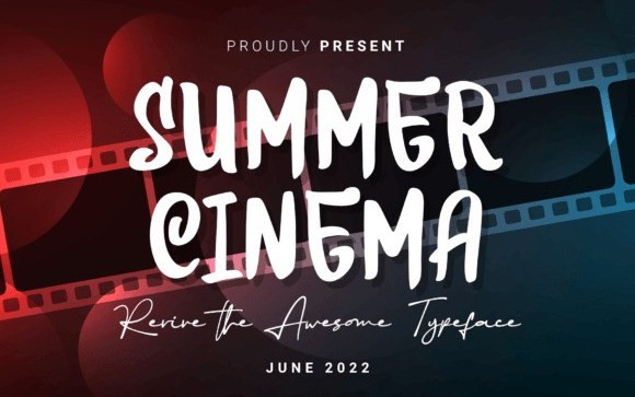 Summer Cinema Handwritten Font