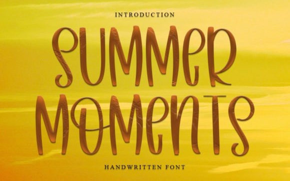 Summer Moments Display Font