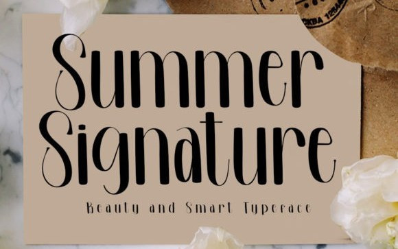 Summer Signature Script Typeface