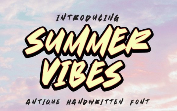 Summer Vibes Display Font
