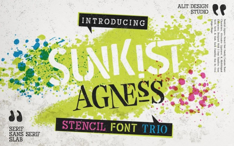 Sunkist Agness Display Font