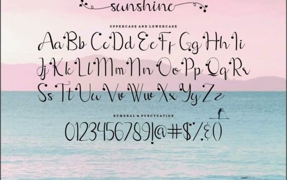 Sunshine Calligraphy Font