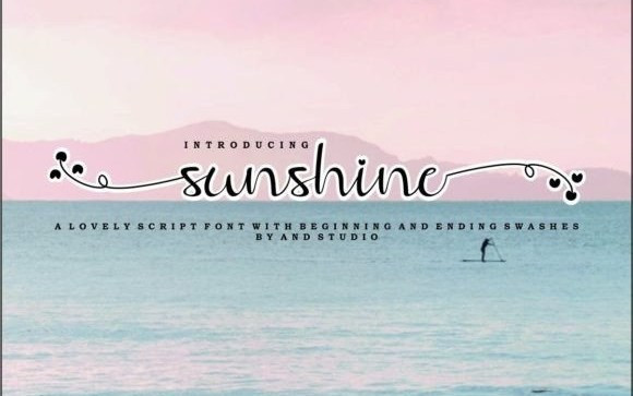 Sunshine Calligraphy Font