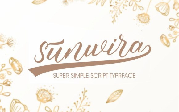 Sunwira Calligraphy Font