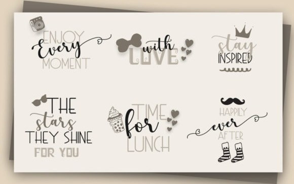 Sweet Heart Font Trio