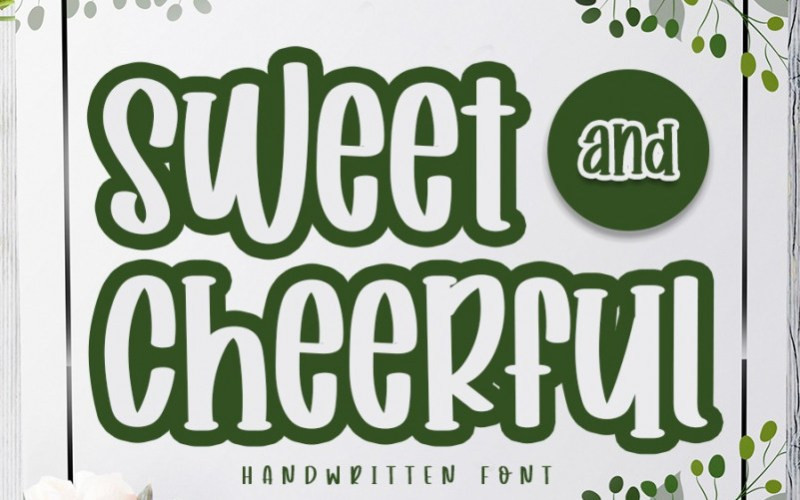 Sweett And Cheerful Display Font