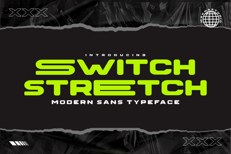 SWITCH STRECTH Sans Serif Font