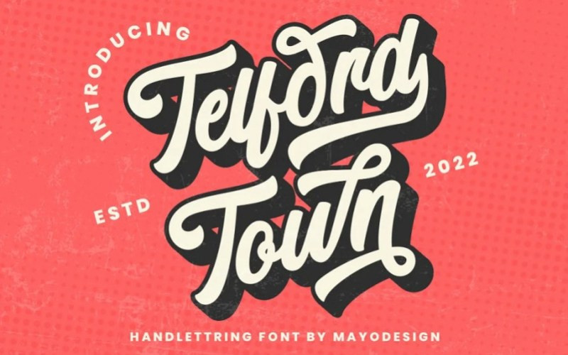 Telford Town Calligraphy Font